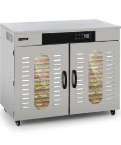 Klarstein Master Jerky 500, sušička potravín, 3000 W, 30 – 90 °C, 24 hod. časovač, nehrdzavejúca oceľ, strieborný