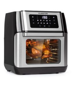 Klarstein AeroVital Fry, teplovzdušná fritéza, 1500 W, 10 l, 9 programov, čierna/strieborná