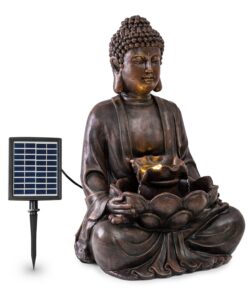 Blumfeldt Dharma, solárna fontána, LED, 48 × 72 × 41 cm (Š × V × H), polyresin