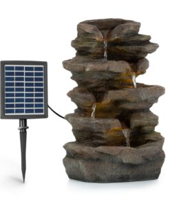 Blumfeldt Stonehenge, solárna fontána, LED osvetlenie, polyresin, lítiovo-iónový akumulátor