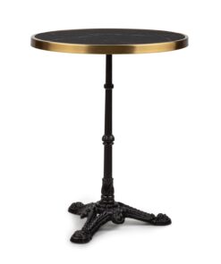 Blumfeldt Patras Lux, bistro stôl s trojnohým podstavcom, mramorový stôl, Ø: 57,5 cm, výška: 72 cm