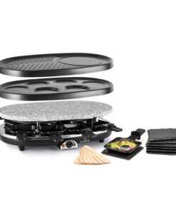 Klarstein All-U-Can Grill, raclette gril 4 v 1, 1500 W, pre 8 osôb, príslušenstvo