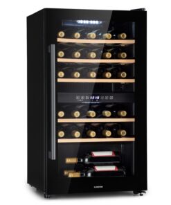 Klarstein Barossa 29 Duo, vinotéka, 80 l, 29 fliaš, 2 zóny, ovládanie tlačidlom