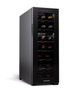 Klarstein Shiraz 18 Duo, chladnička na víno, 2 zóny, 58 l/18 fliaš, 5-18 / 5-18 °C, dotykové ovládanie