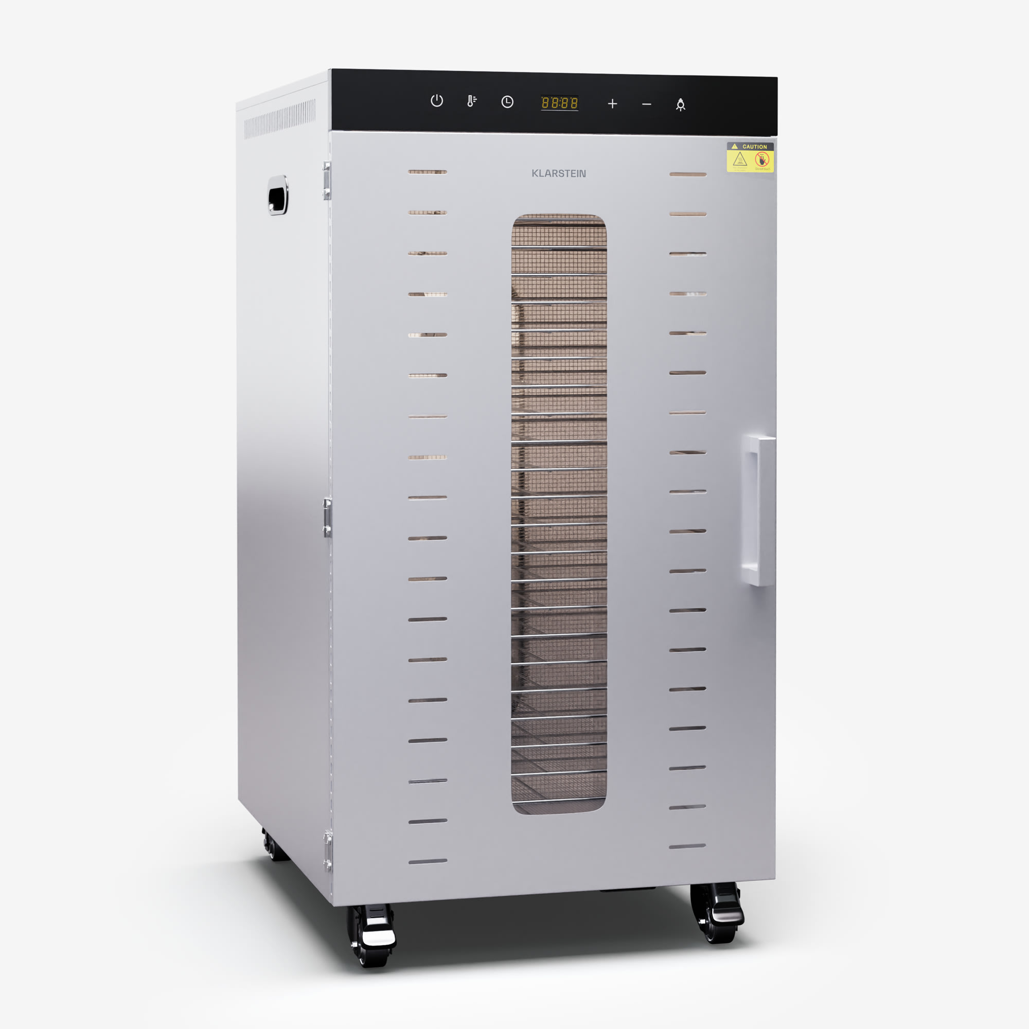 10046142_yy_0001_titel___ Klarstein MasterJerky 350, sušička, výkon 2 000 W, teplotný rozsah 30 - 90 °C, časovač na 24 hodín, nehrdzavejúca oceľ