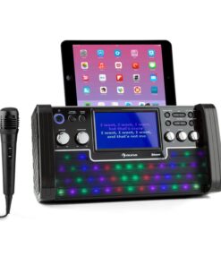 Auna DiscoFever Bluetooth karaoke zariadenie LED 7'' TFT displej CD USB