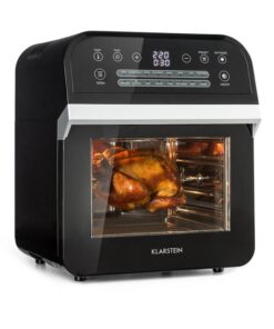 Klarstein AeroVital Cube, teplovzdušná fritéza, 1600 W, 12 l, časovač, 16 programov, čierna