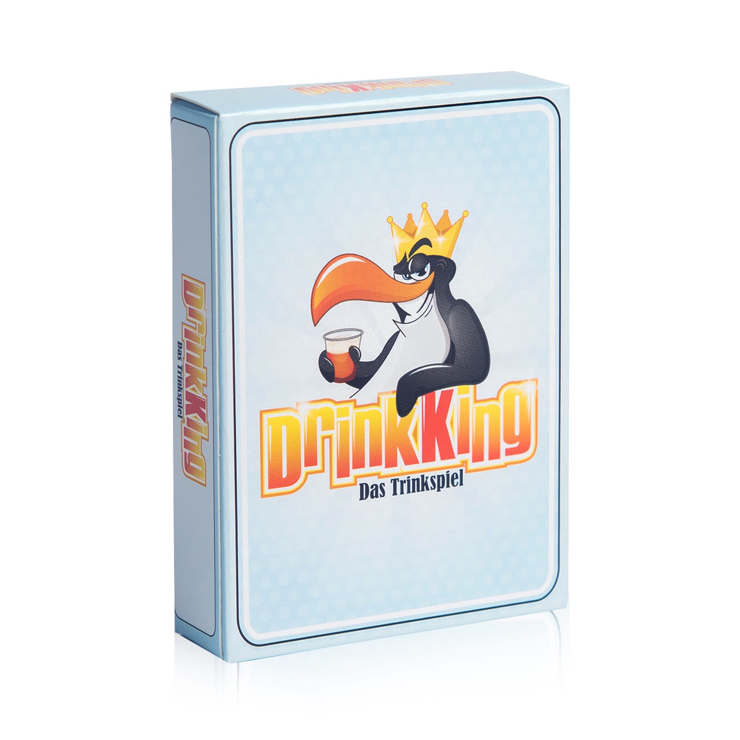 10039672_yy_0001_titel___ Spielehelden DrinkKing Alkoholická hra 55 kariet Hráči: 2-8 Vek: 18+