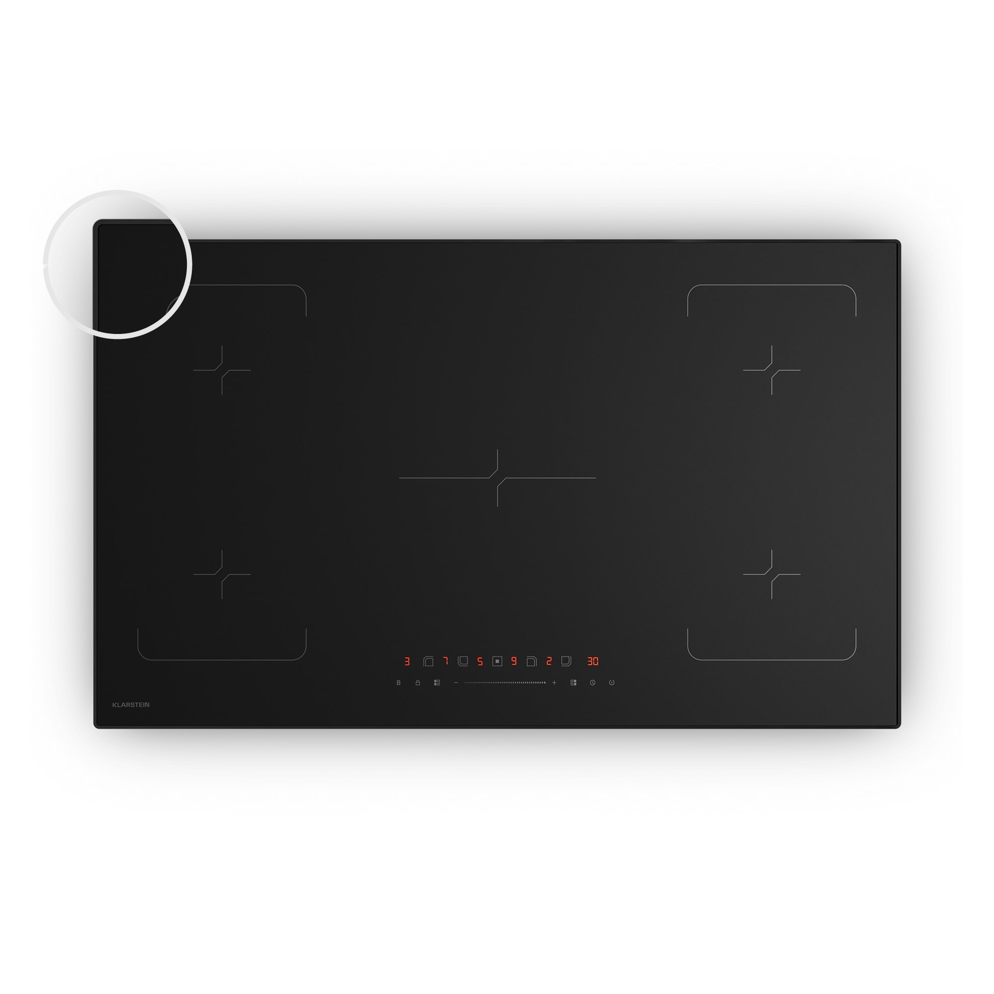 10047415_yy_0001_titel___ Klarstein Velaire indukčná varná doska | Elegantná, minimalistická, výkonná | 5 varných zón | 7200 W | 90 cm