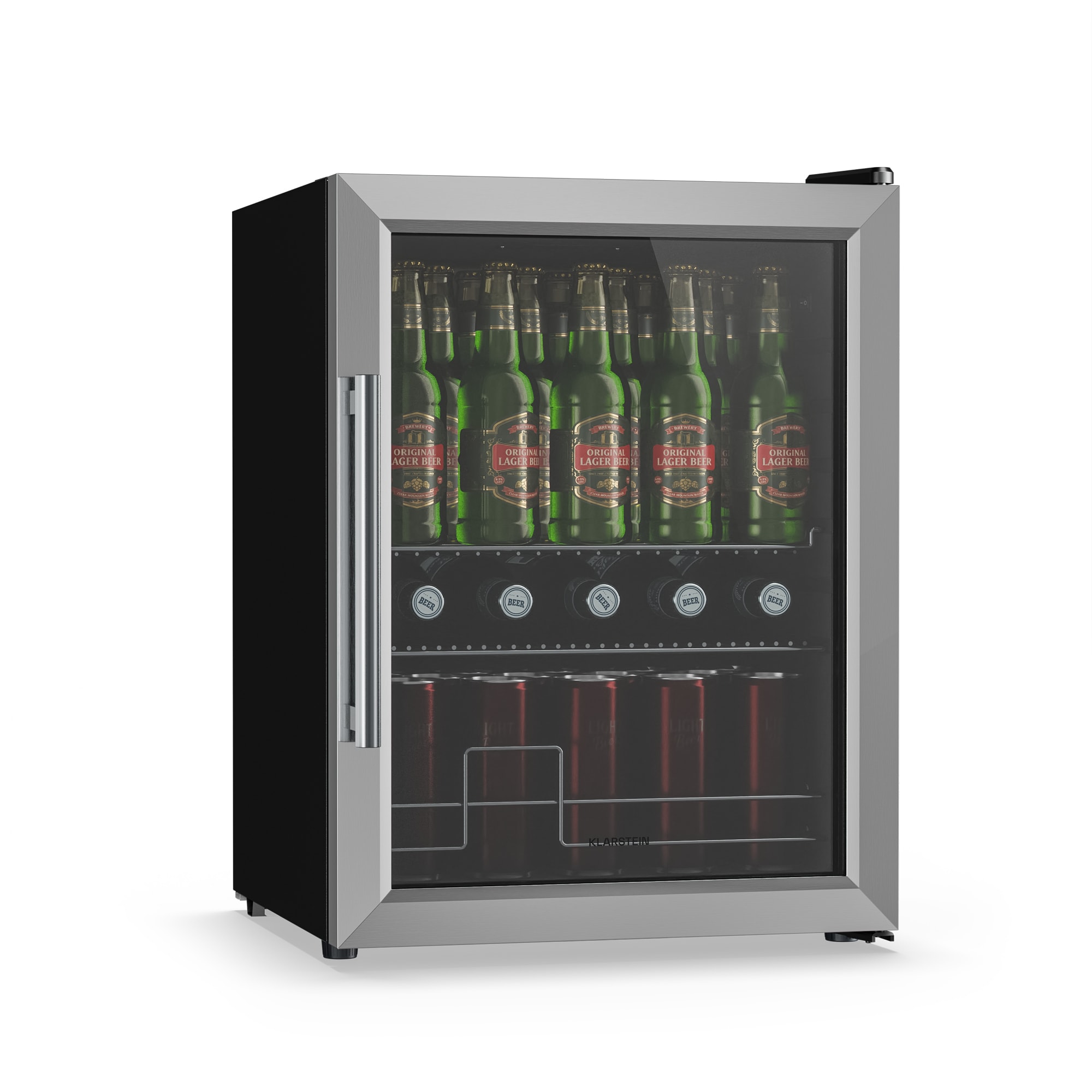 10047758_yy_0001_titel___ Klarstein Beersafe chladiaca skriňa na nápoje so sklenenými dverami | 64 x 48 cm | LED vnútorné osvetlenie