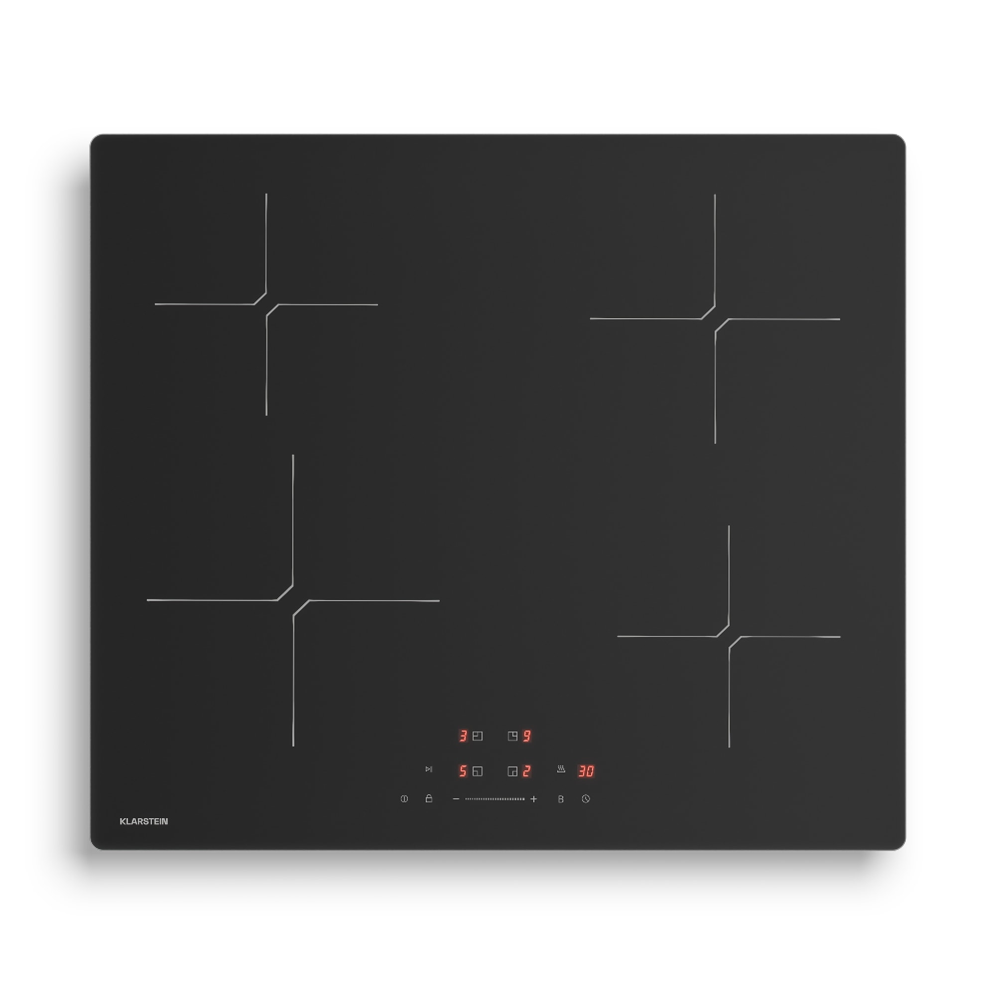 10047881_yy_0001_titel___ Klarstein PowerGlide indukčná varná doska | Odolná proti poškriabaniu | 4 varné zóny | 7400 W | 60 cm