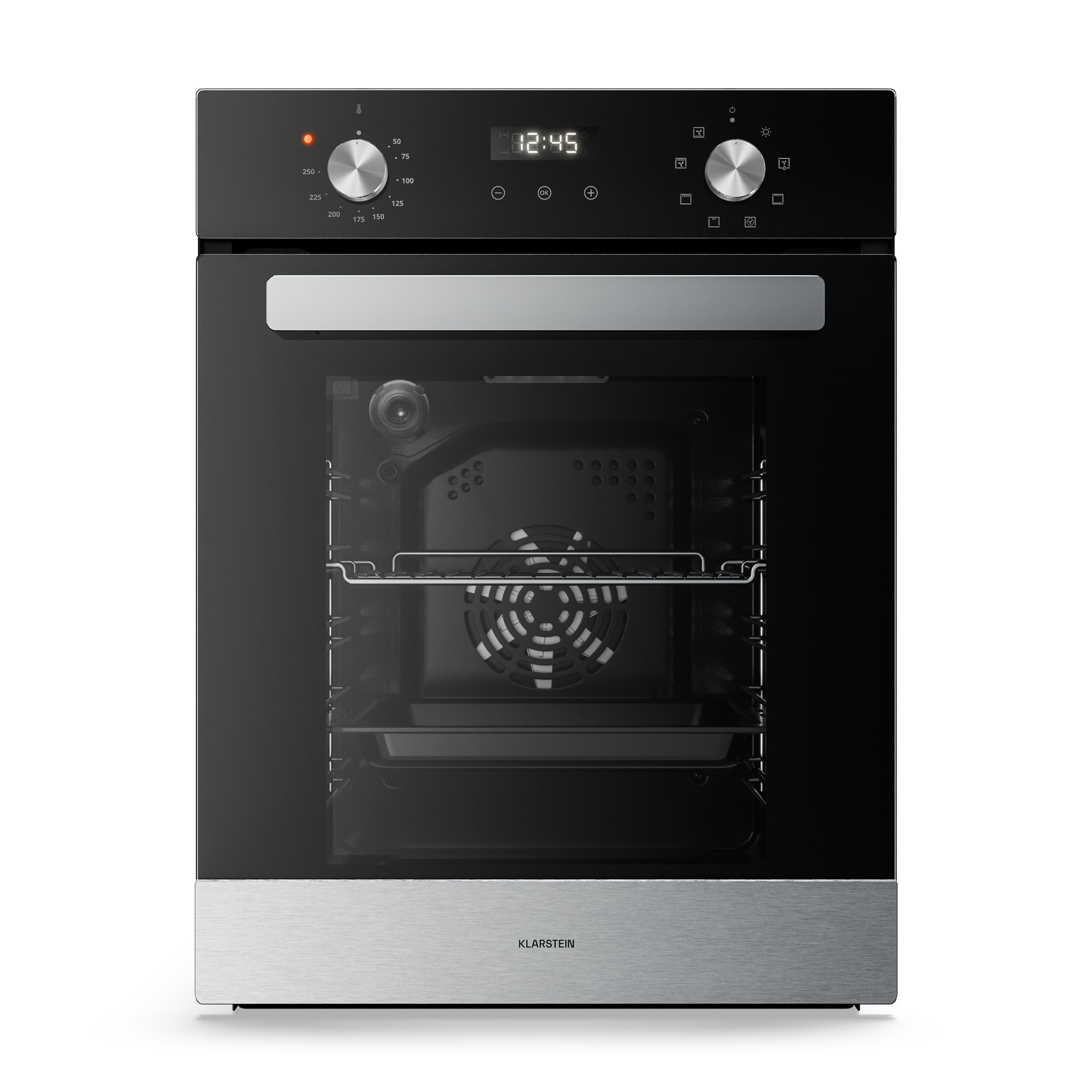 10048025_yy_0001_titel___ Klarstein Verosteel vstavaná rúra | 45 cm | 49 l | Energetická trieda A | 2000 W | Čierna
