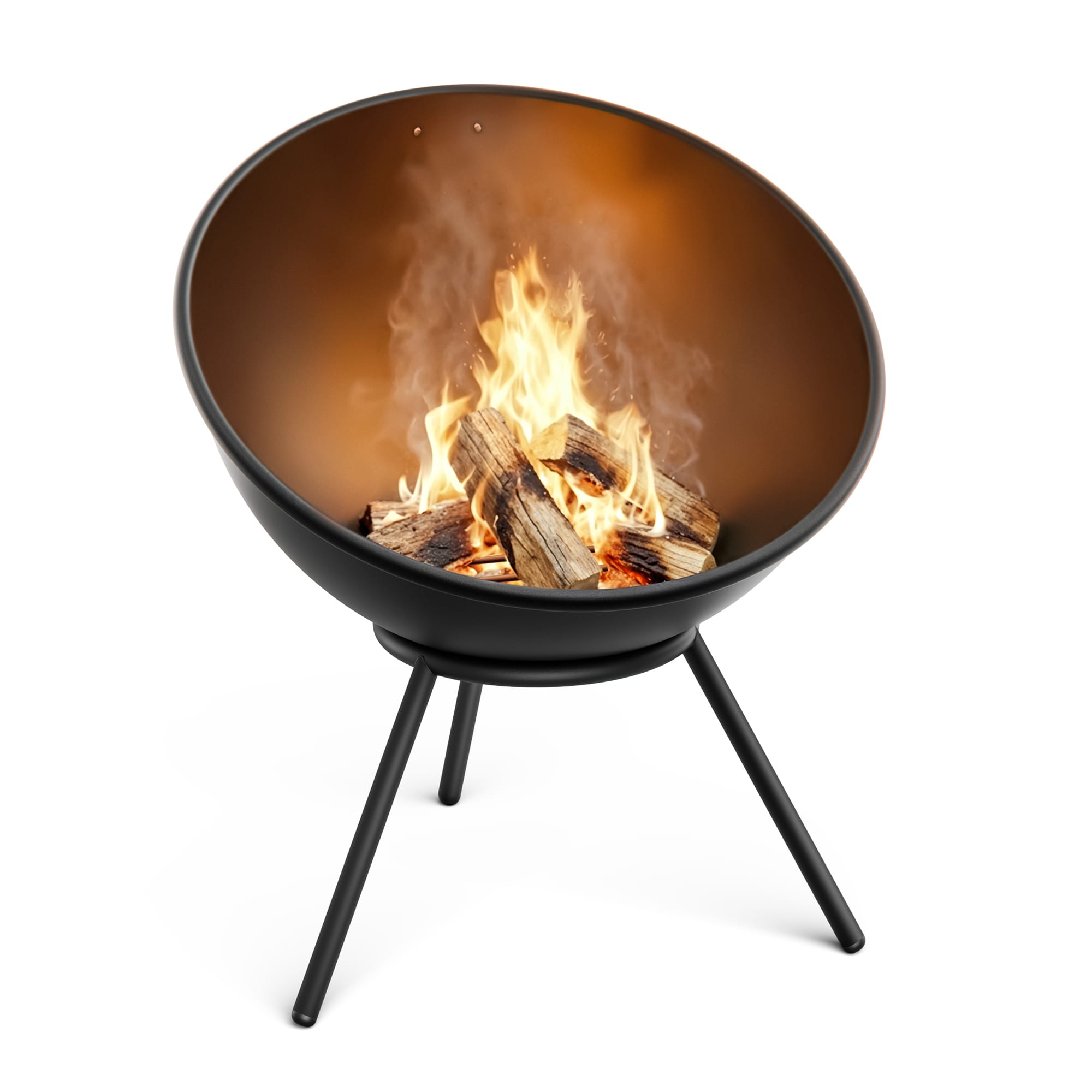 10048296_yy_0001_titel___ Klarstein Fireball nízka ohnisková misa | ochrana proti iskram | odolná proti korózii | robustná | 43 cm | čierna