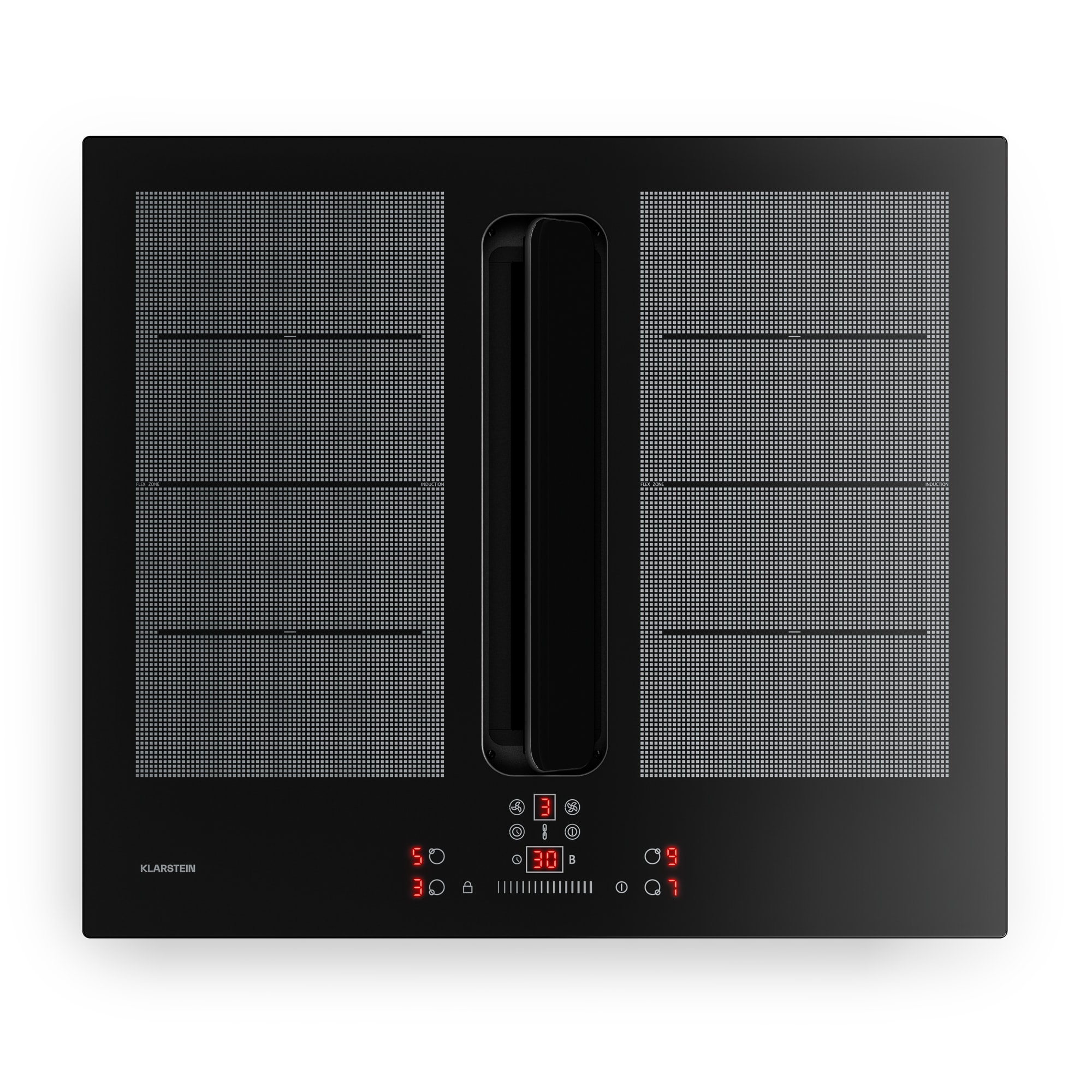 10048688_yy_0001_titel___ Klarstein ChefFusion indukčná varná doska s odsávačom pár | 4 varné zóny | 7200 W | 504,3 m³/h | 60 cm