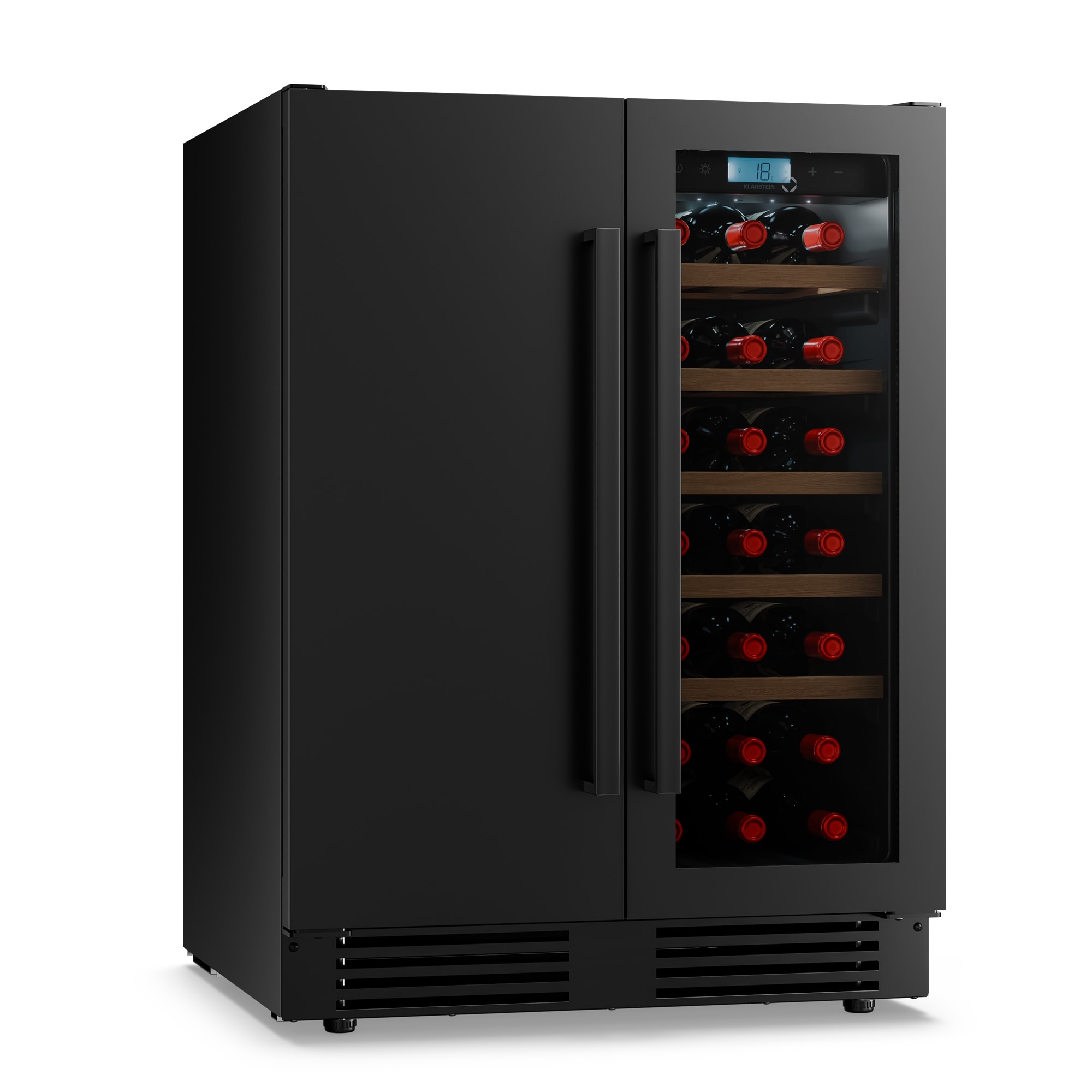 10048776_yy_0001_titel___ Klarstein Velaire podpultová 2-zónová chladnička na víno | 126L | 21 fliaš | UV ochrana | 60 cm