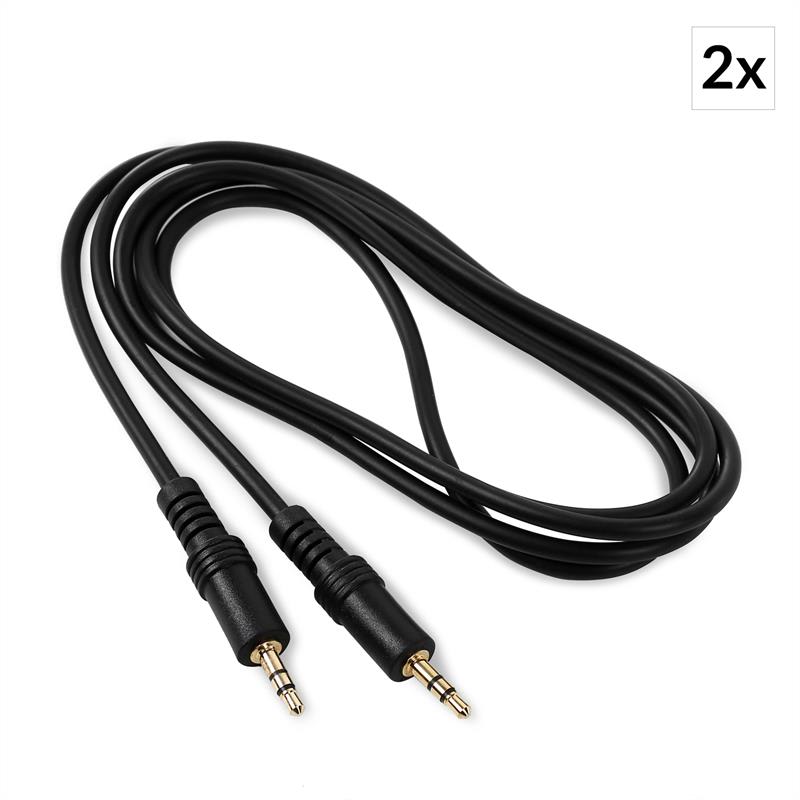 FrontStage 2x 3,5mm jack kábel, stereo, 1,5m